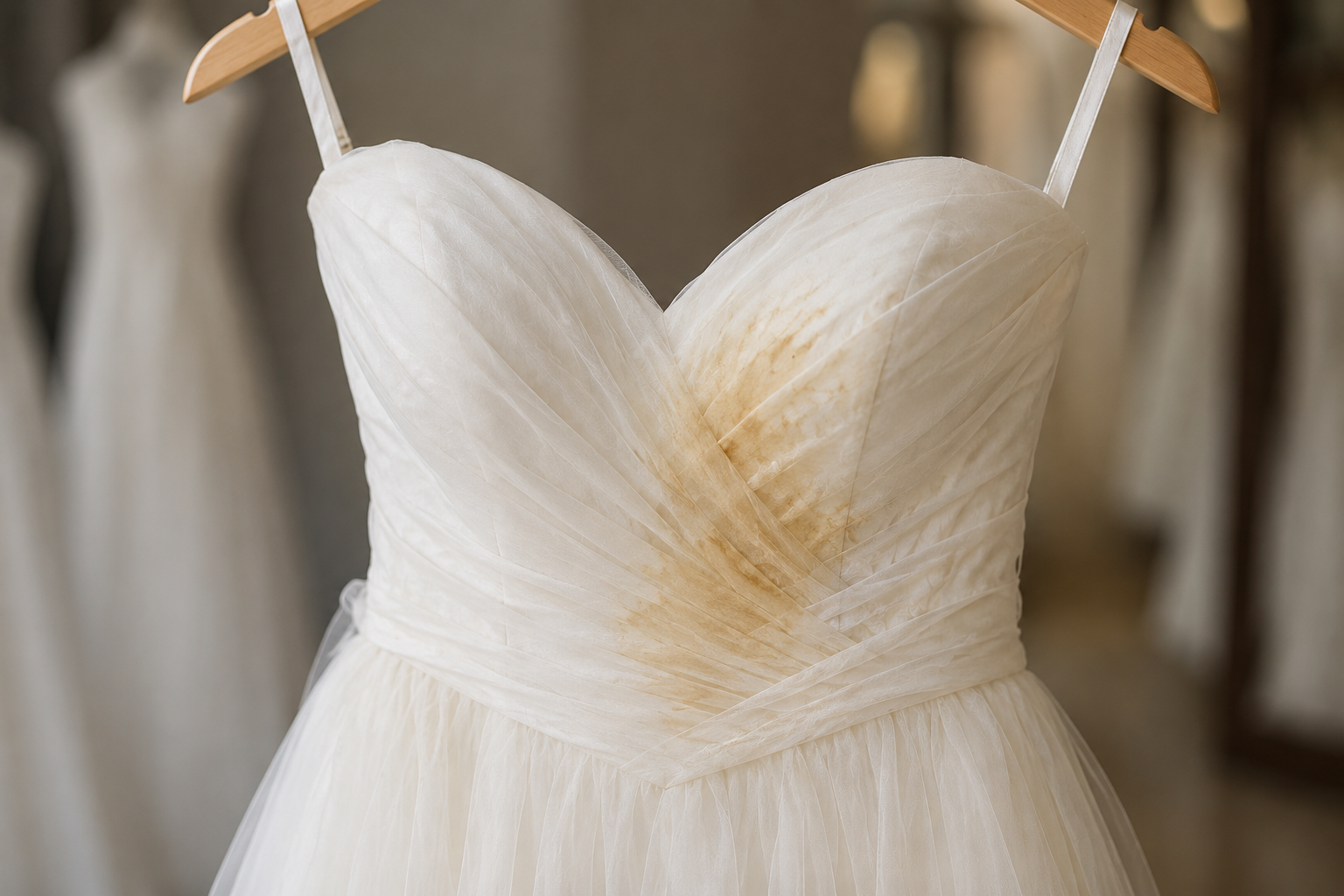 Every Type of Stain Your Wedding Dress Collects After the Reception