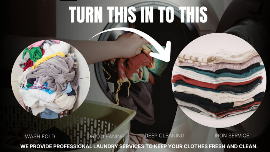 Professional wash and fold laundry